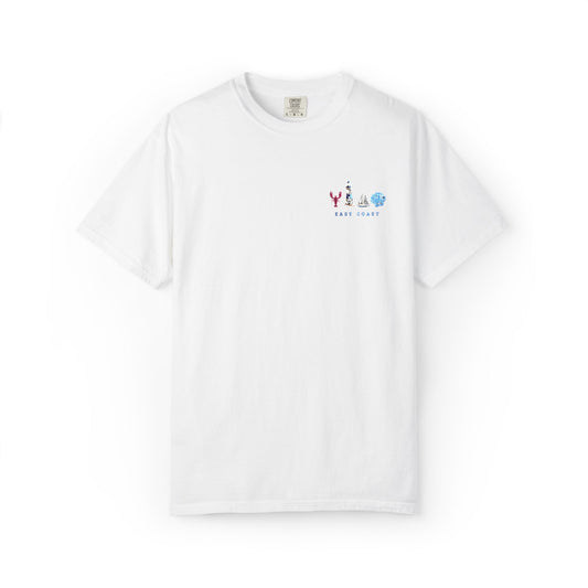 East Coast Inspired Embroidered Comfort Colors Tee