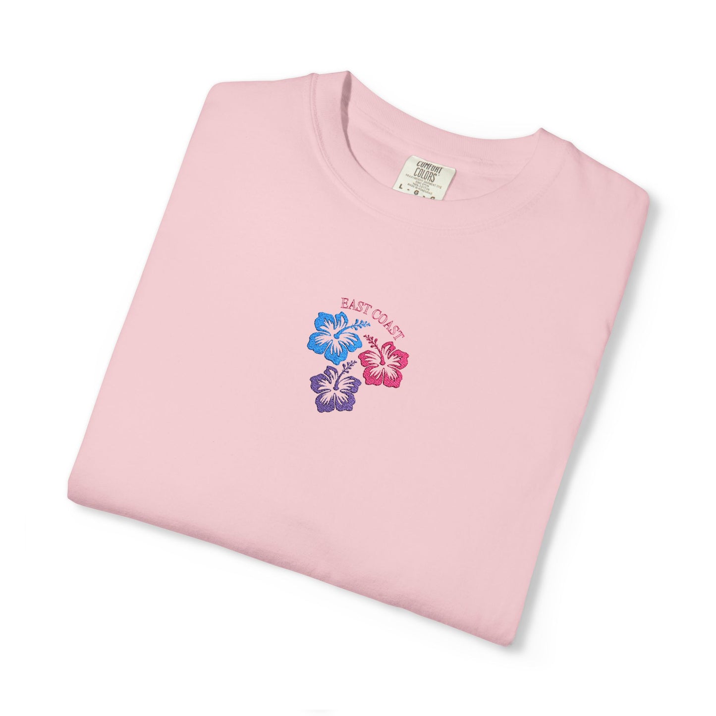 Embroidered East Coast Hibiscus Tee