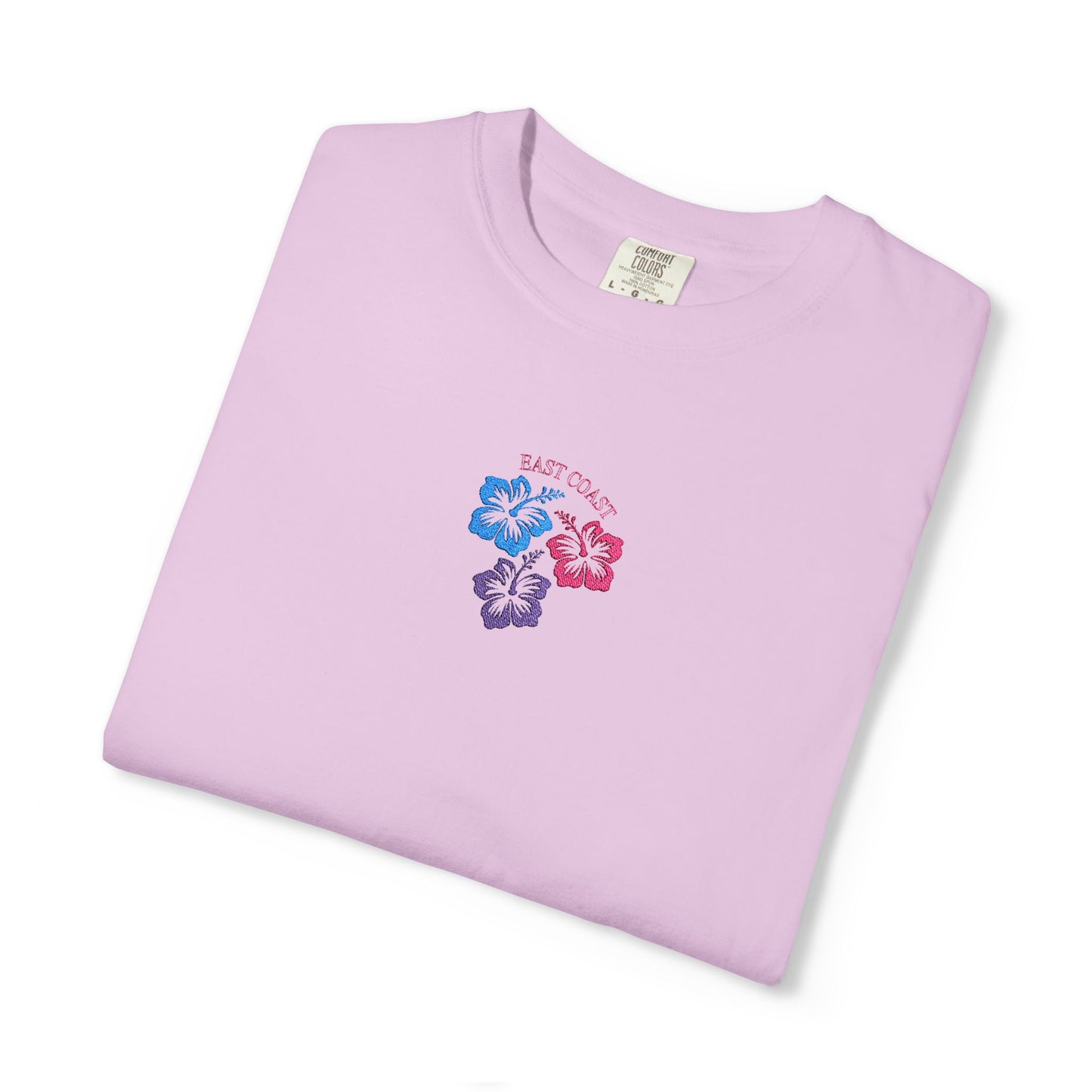 Embroidered East Coast Hibiscus Tee