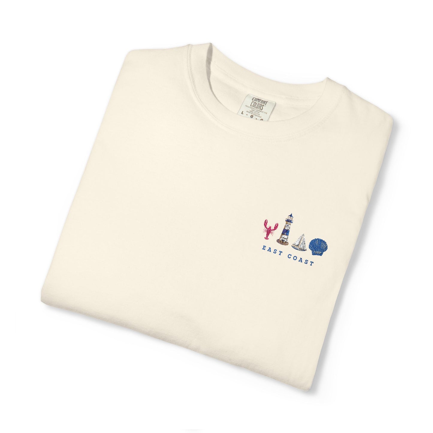 East Coast Inspired Embroidered Comfort Colors Tee