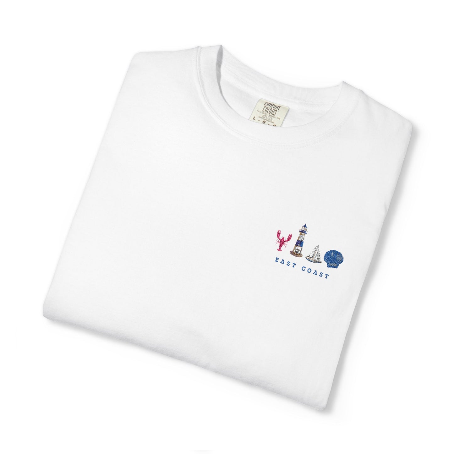 East Coast Inspired Embroidered Comfort Colors Tee