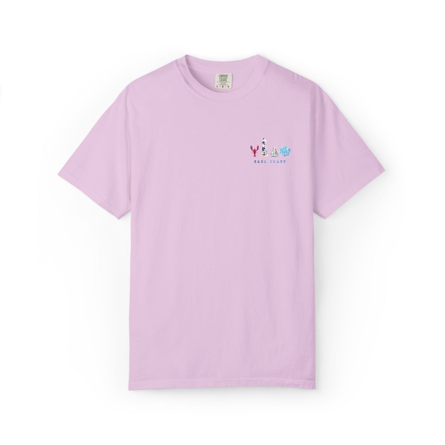 East Coast Inspired Embroidered Comfort Colors Tee
