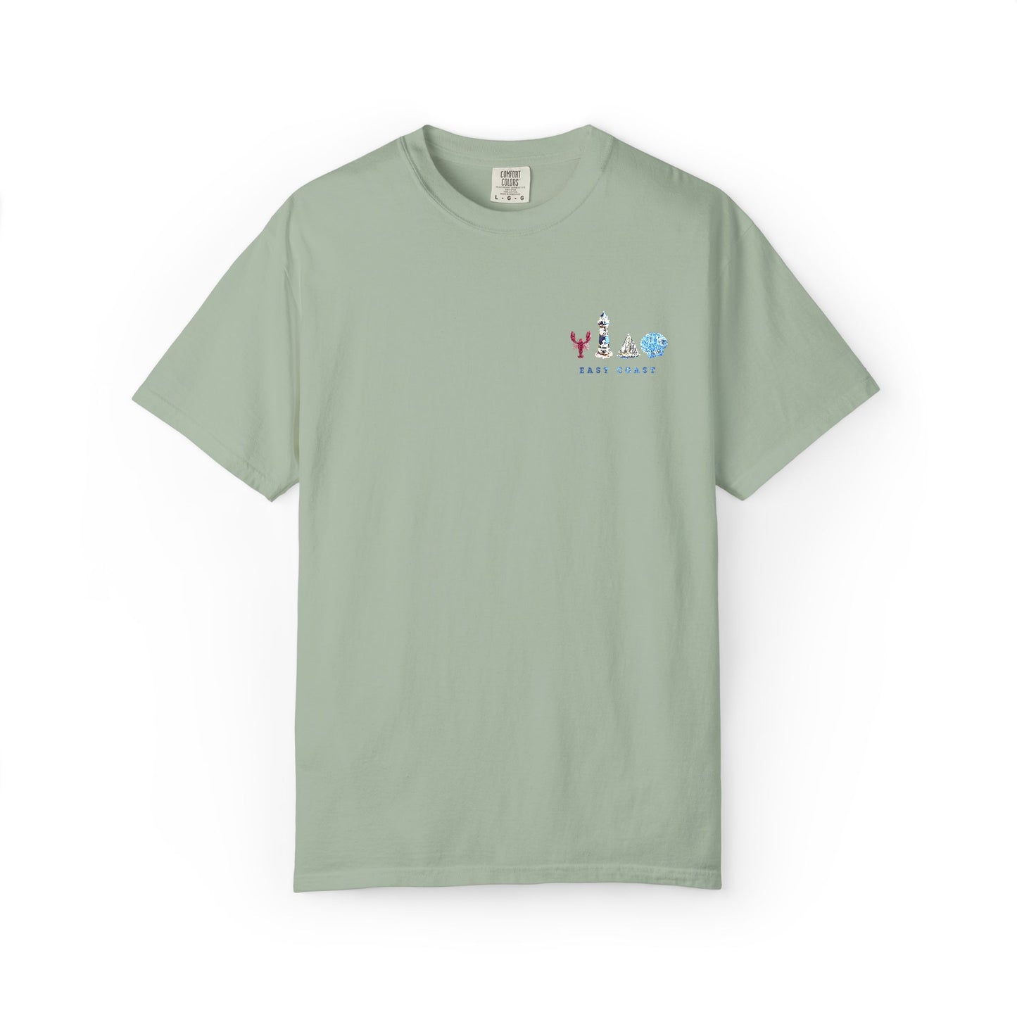 East Coast Inspired Embroidered Comfort Colors Tee