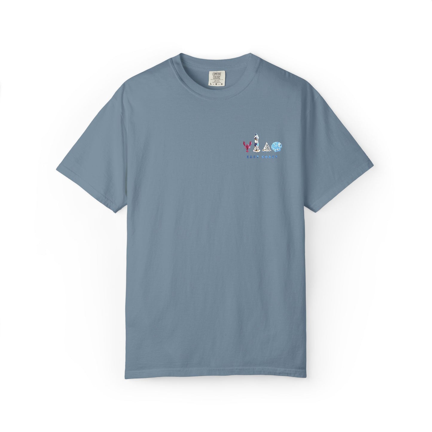 East Coast Inspired Embroidered Comfort Colors Tee