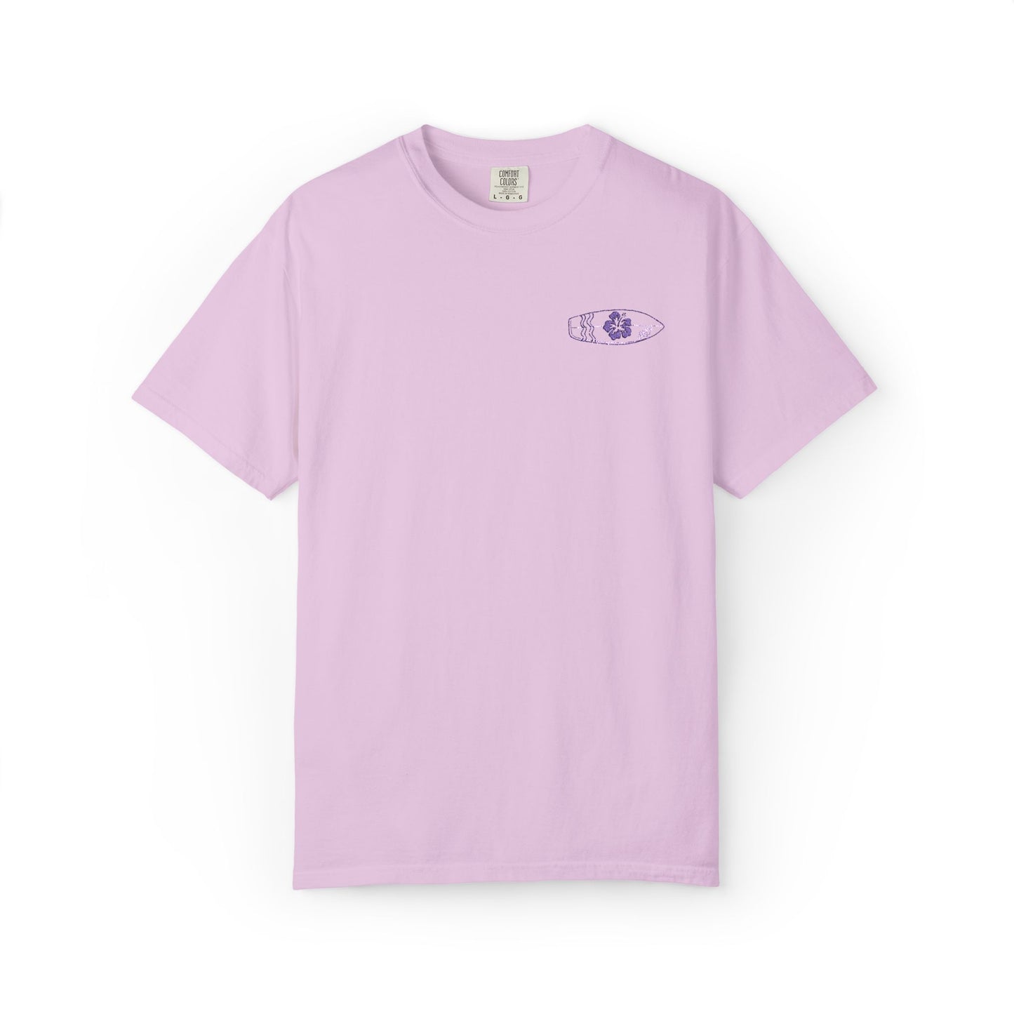 Surfboard Embroidered Comfort Colors Tee