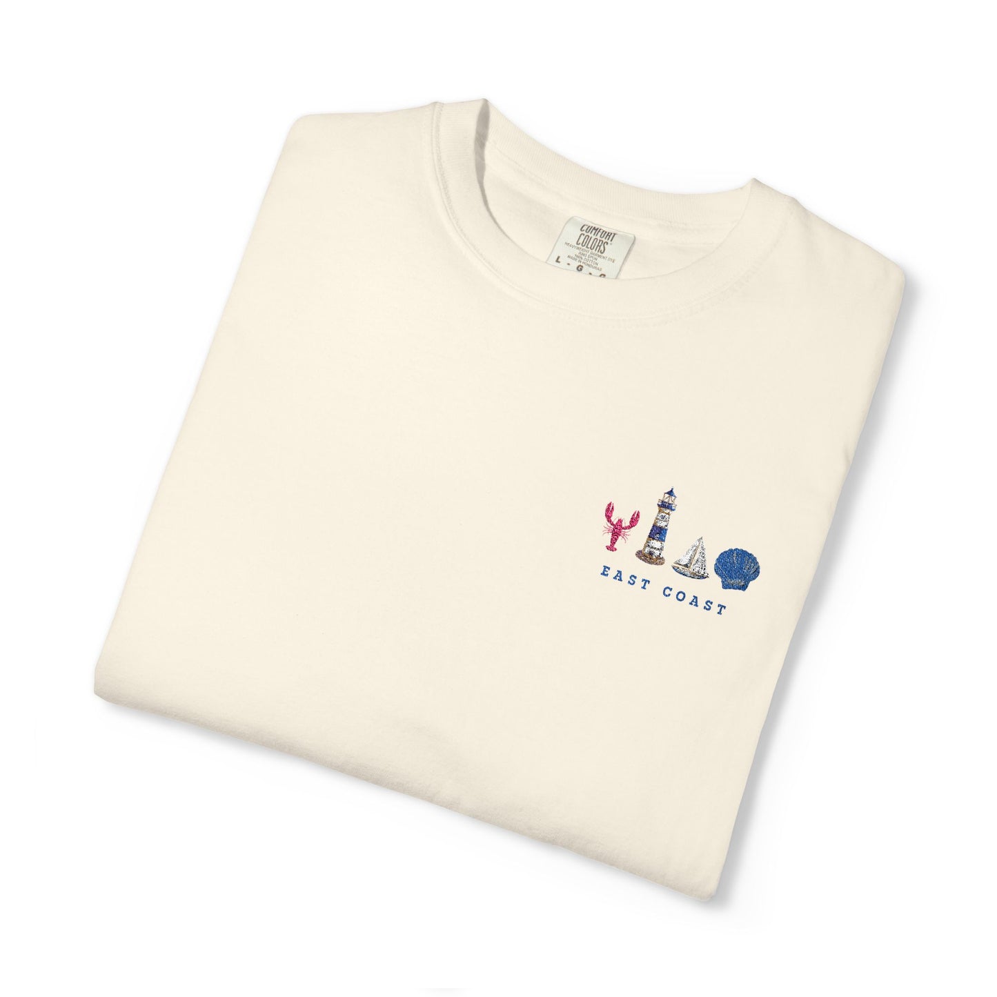East Coast Inspired Embroidered Comfort Colors Tee