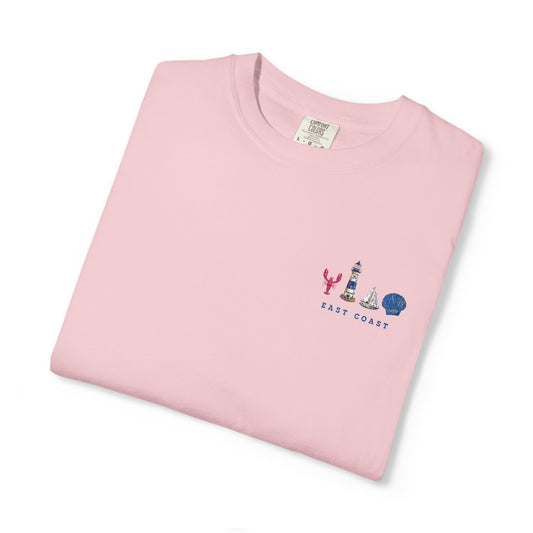 East Coast Inspired Embroidered Comfort Colors Tee