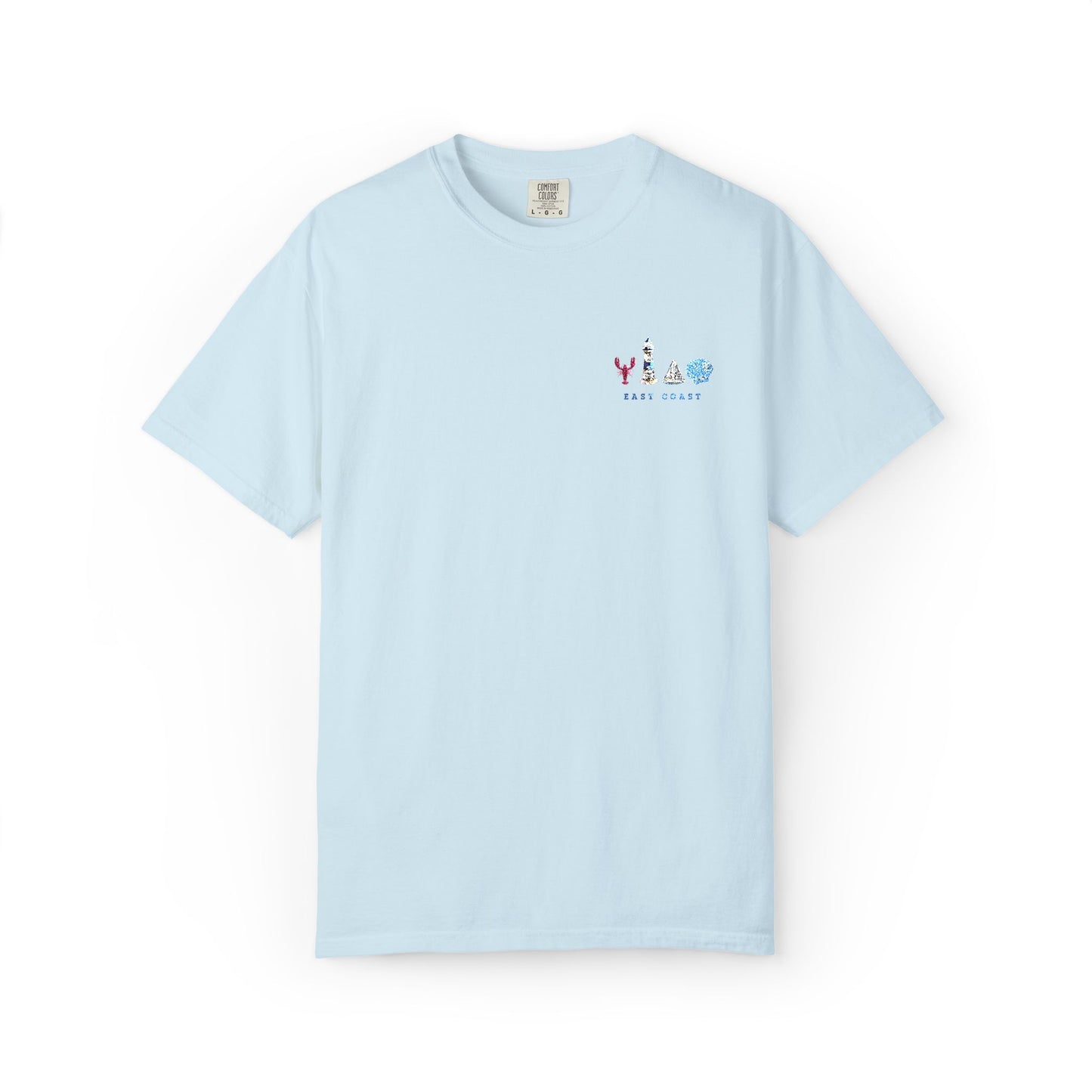 East Coast Inspired Embroidered Comfort Colors Tee