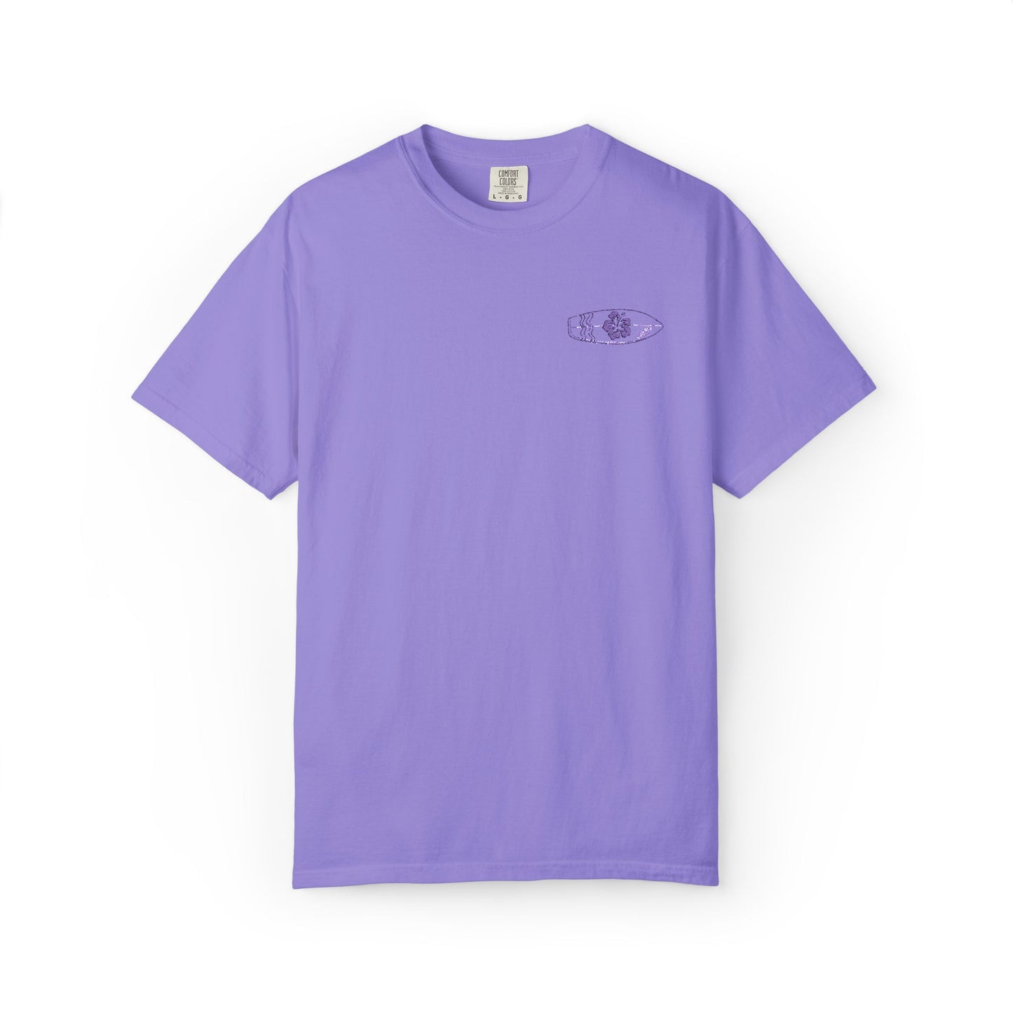 Surfboard Embroidered Comfort Colors Tee