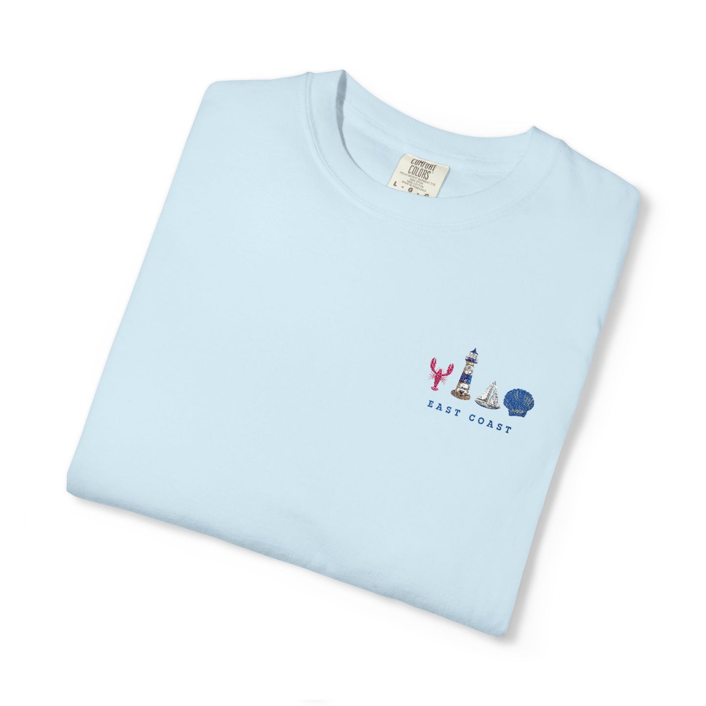 East Coast Inspired Embroidered Comfort Colors Tee