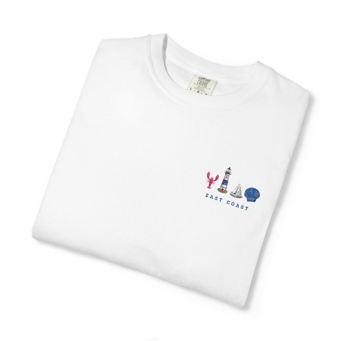 East Coast Inspired Embroidered Comfort Colors Tee
