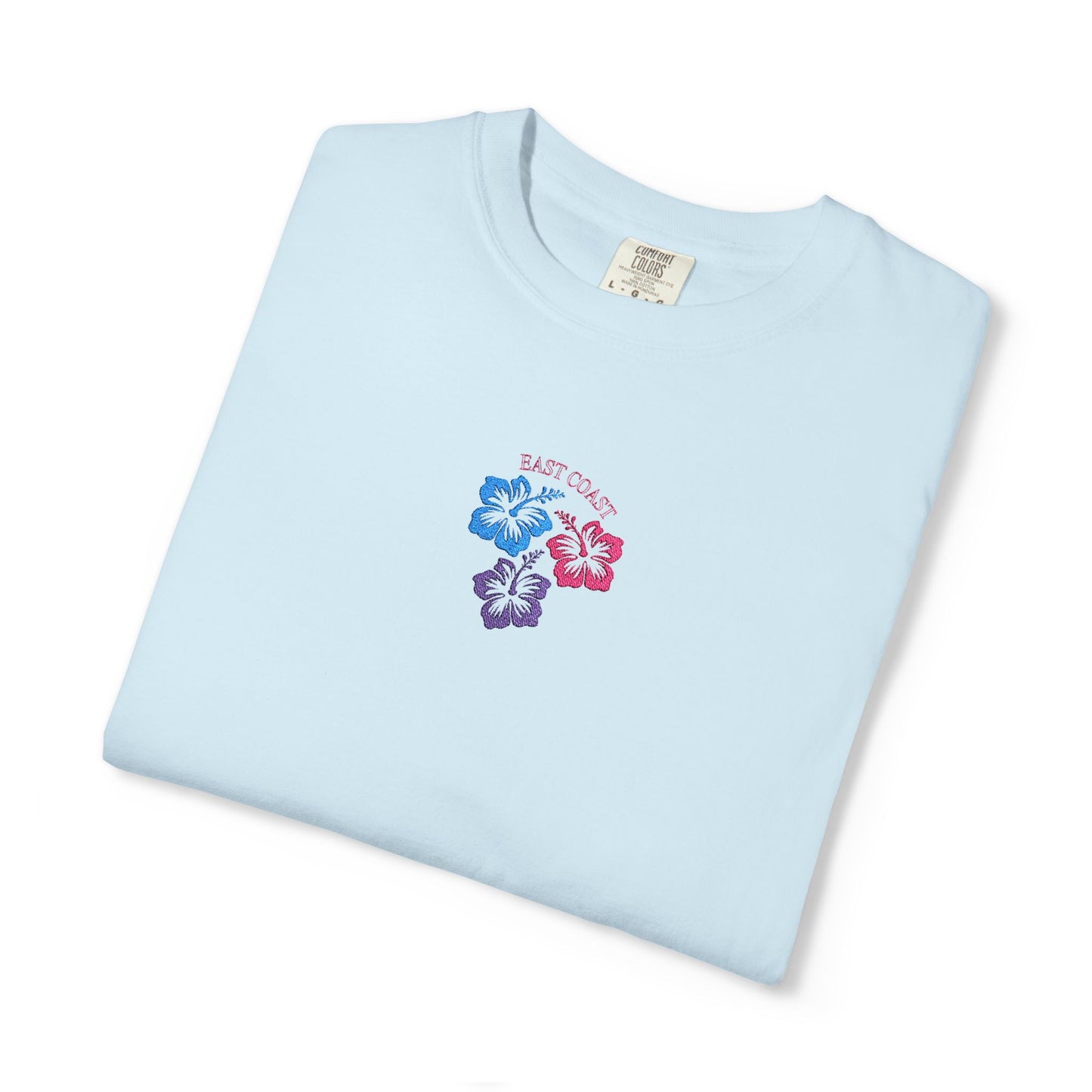 Embroidered East Coast Hibiscus Tee