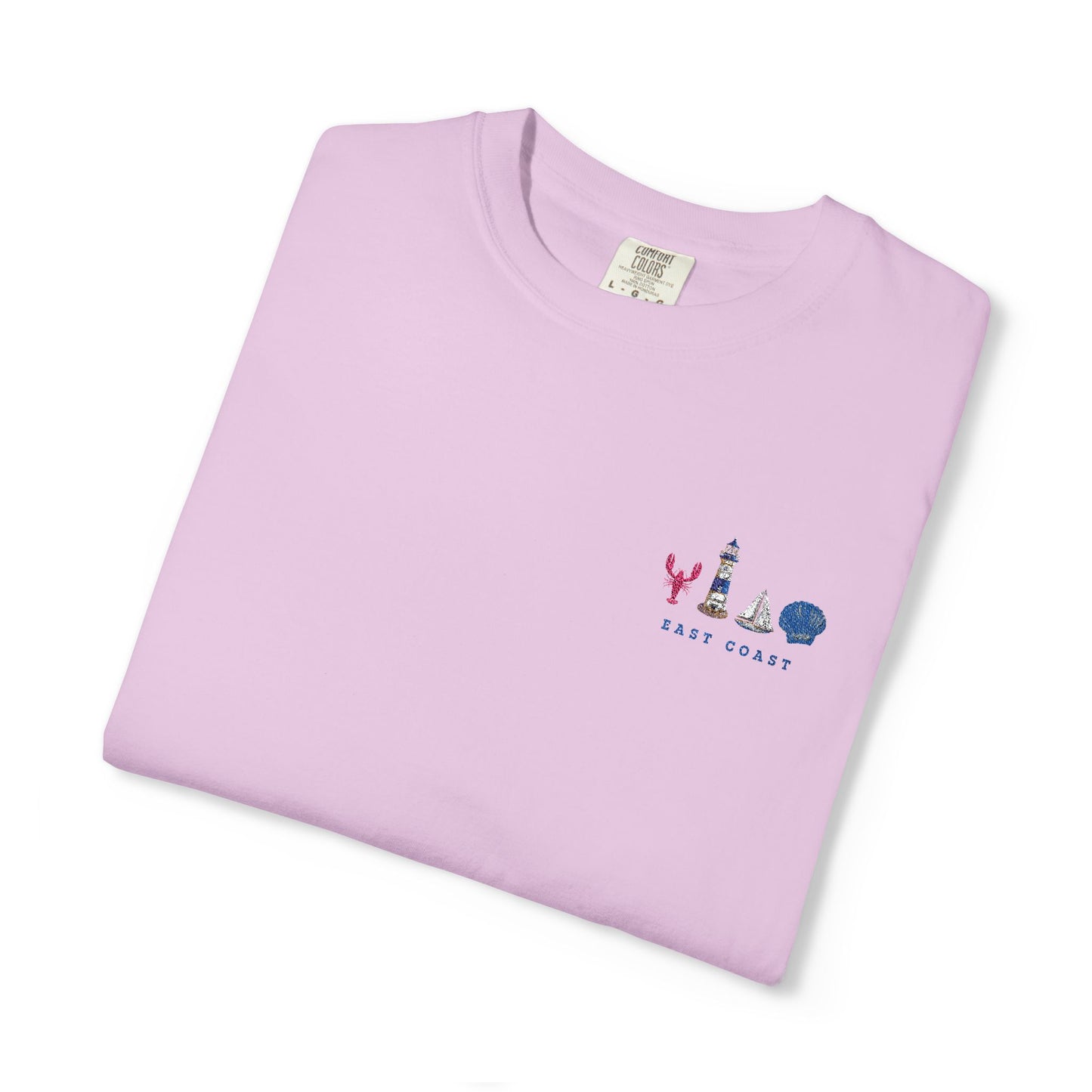 East Coast Inspired Embroidered Comfort Colors Tee